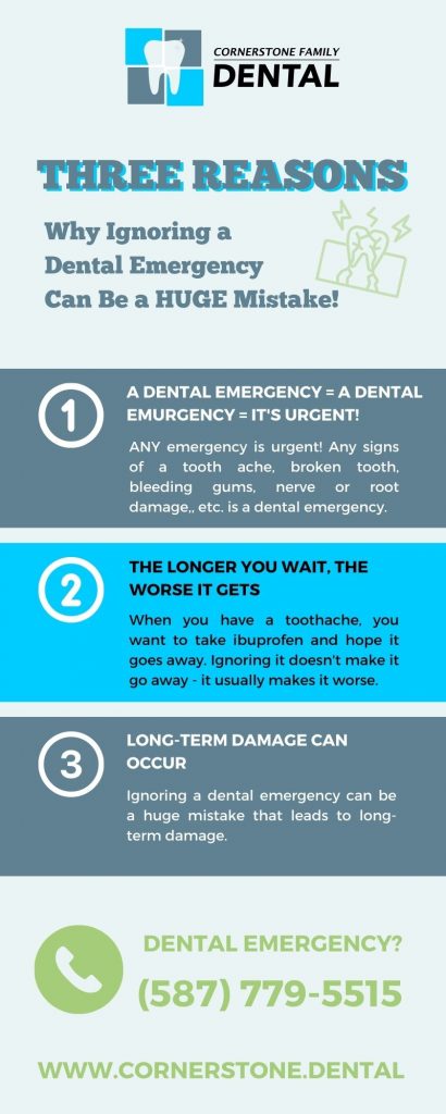 cornerstone dentist infographic emergency services